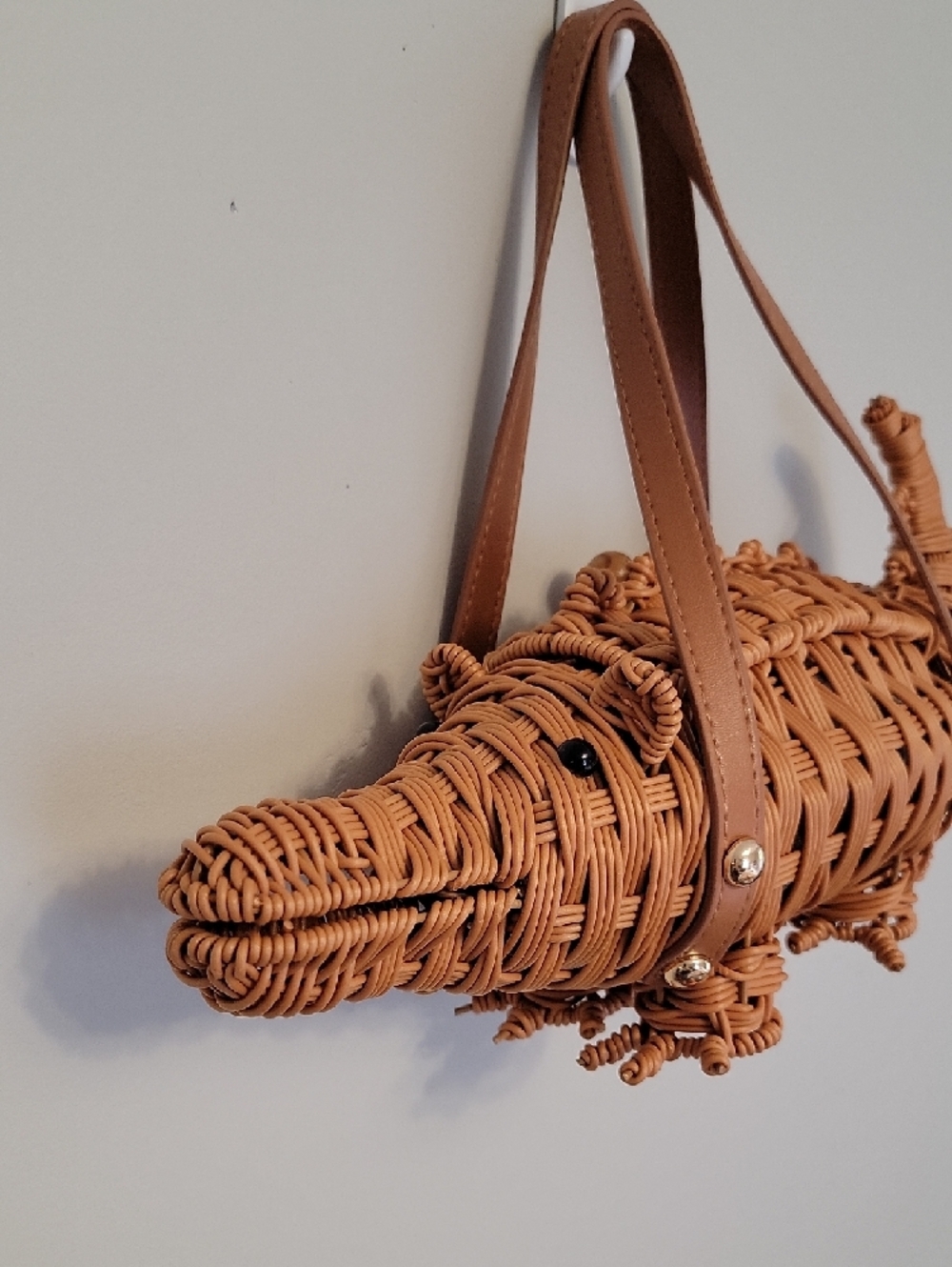 Tommy Bahama Woven Basket Shoulder Bag in Tan - Picture 2 of 7